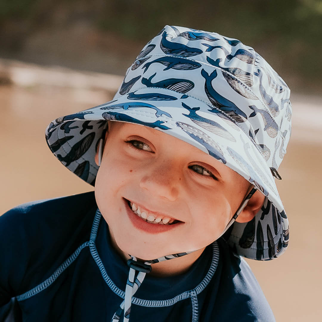 BEDHEAD KIDS UPF50+ SWIM BUCKET HAT - WHALE