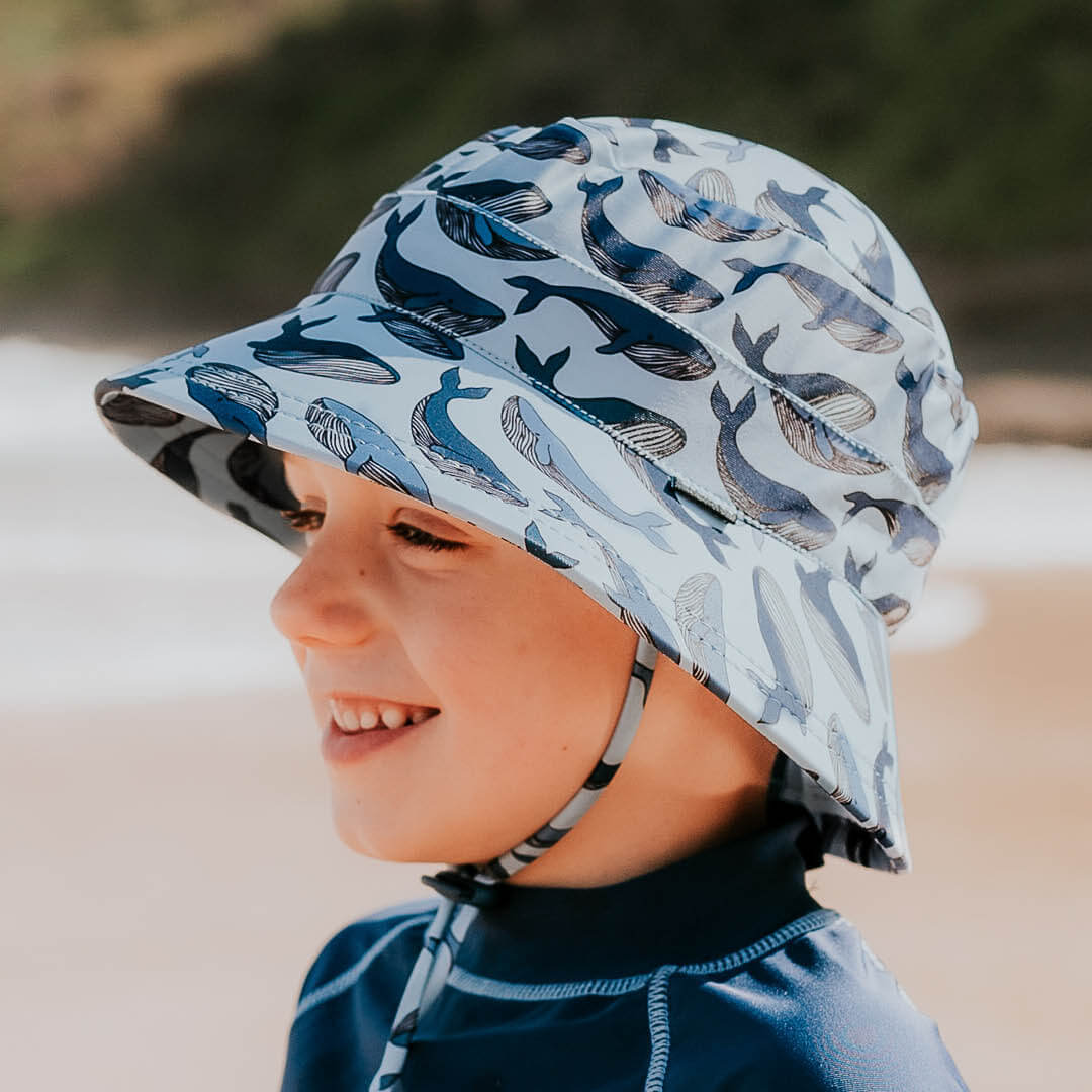 BEDHEAD KIDS UPF50+ SWIM BUCKET HAT - WHALE