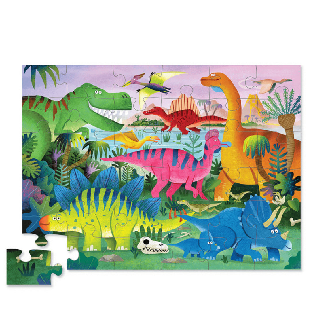 CROCODILE CREEK CLASSIC FLOOR PUZZLE 36PCE - DINO LAND