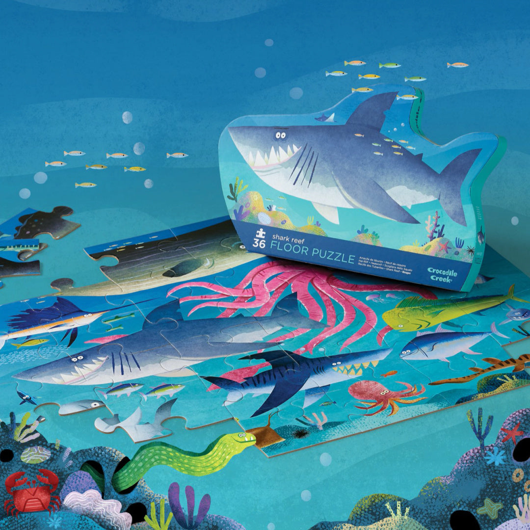 CROCODILE CREEK CLASSIC FLOOR PUZZLE 36PCE - SHARK REEF