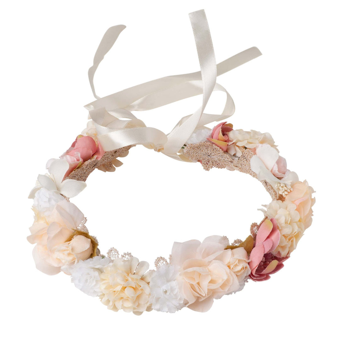DESIGNER KIDZ JULIET FLOWER CROWN [PINK]