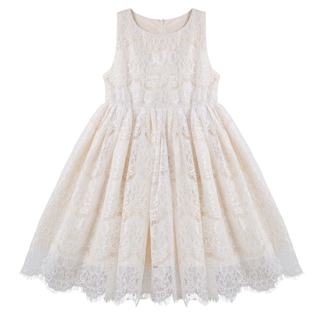 DESIGNER KIDZ LILLIAN ANTIQUE LACE DRESS
