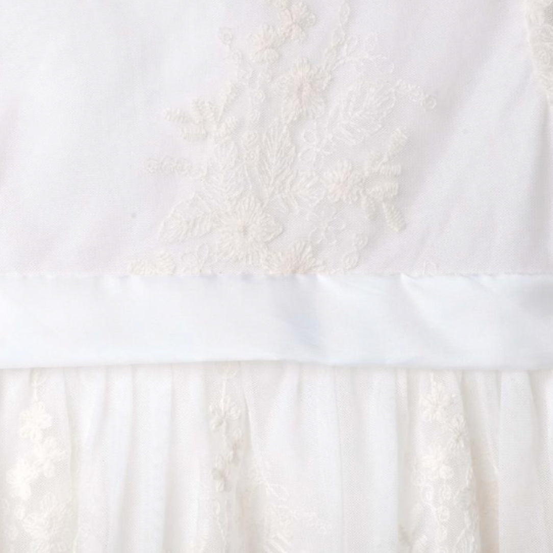 DESIGNER KIDZ MADISON CHRISTENING GOWN - BEIGE