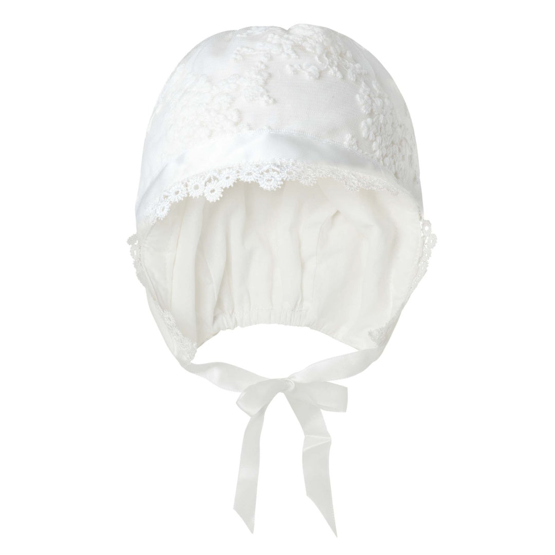 DESIGNER KIDZ SOPHIA CHRISTENING BONNET [IVORY]