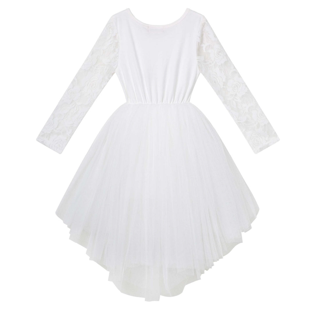 DESIGNER KIDZ CANDI LACE TUTU DRESS [IVORY]