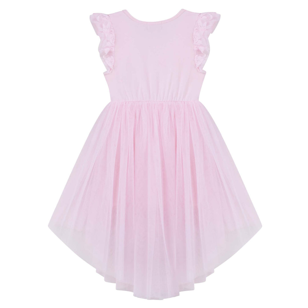 DESIGNER KIDZ LIBBY LACE TUTU DRESS - PALE PINK