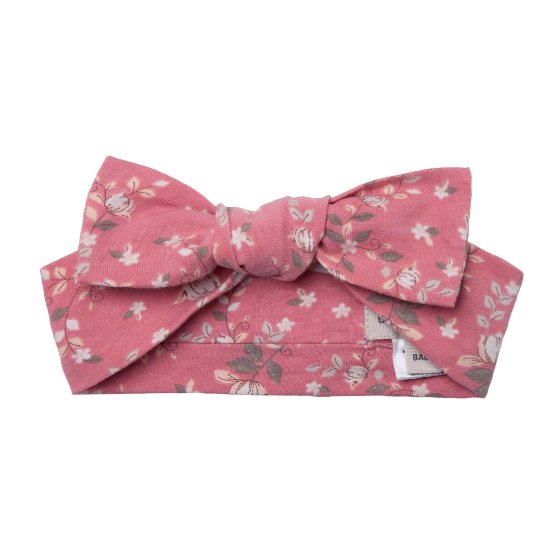DESIGNER KIDZ MAISIE FLORAL HEADBAND - DUSTY ROSE