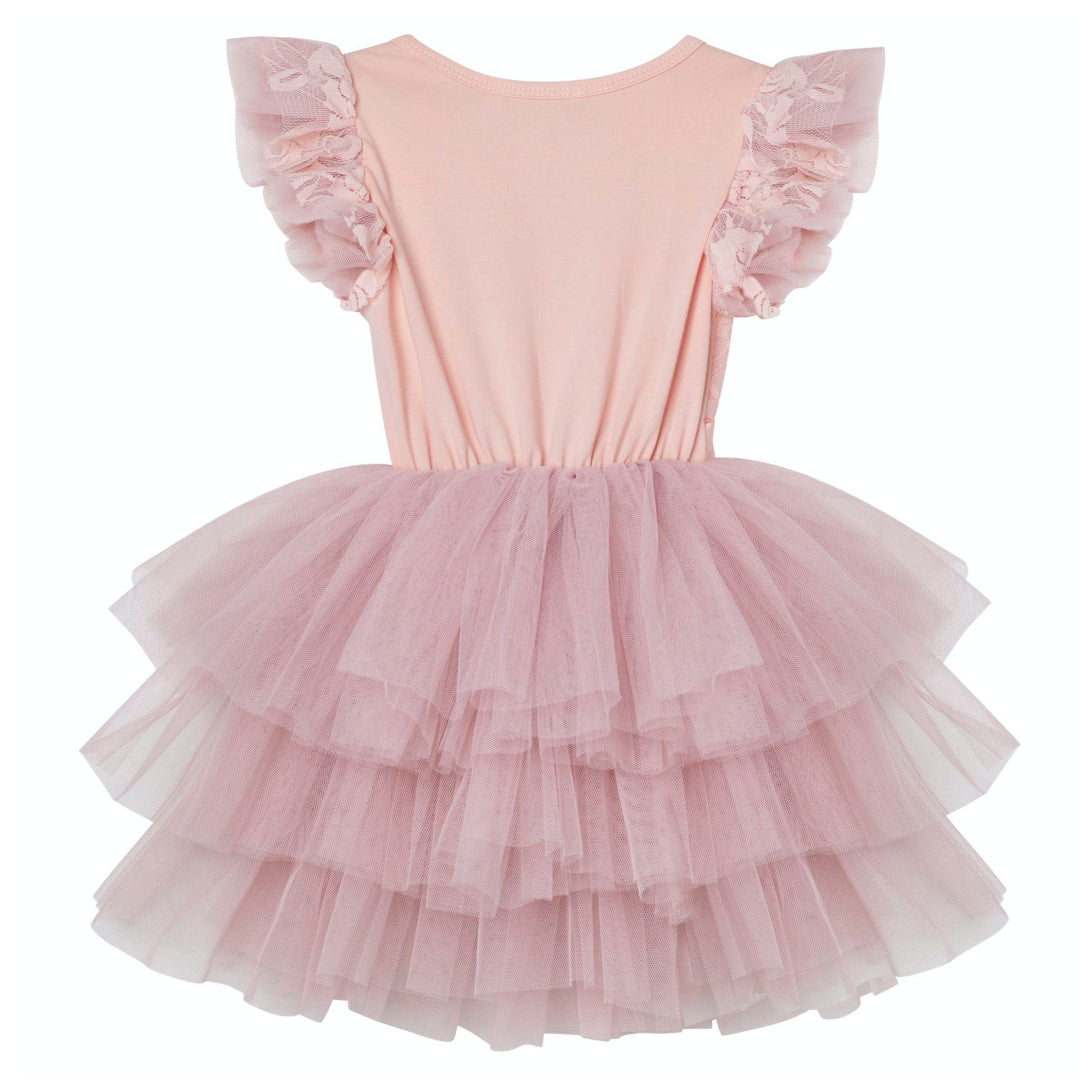 DESIGNER KIDZ MY FIRST LACE TUTU DRESS - TEA ROSE