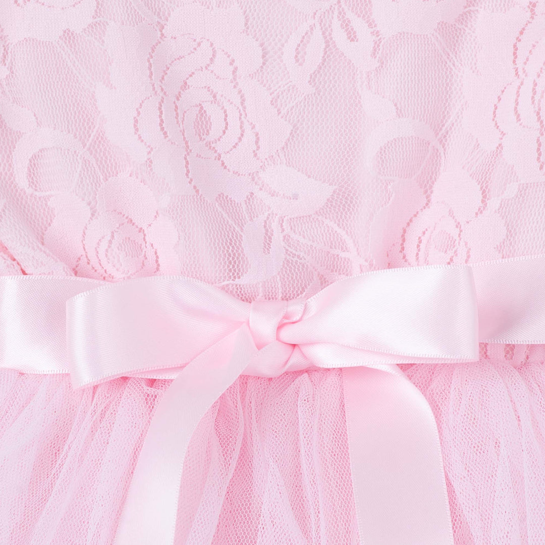 DESIGNER KIDZ MY FIRST LACE TUTU DRESS - PALE PINK