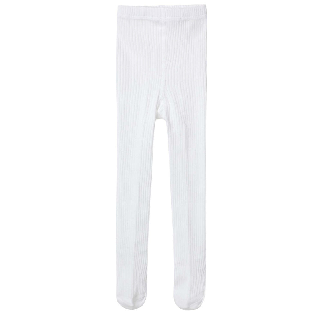 DESIGNER KIDZ RIB TIGHTS - WHITE