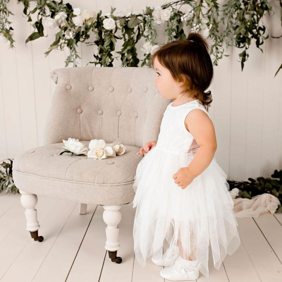 DESIGNER KIDZ SOPHIE LACE BODICE TUTU DRESS - IVORY