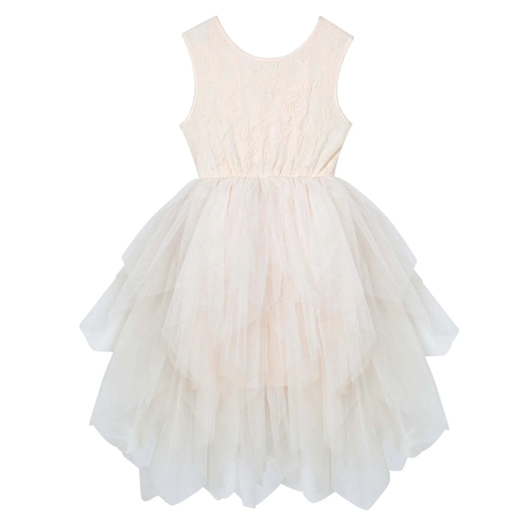 DESIGNER KIDZ SOPHIE LACE BODICE TUTU DRESS - BEIGE