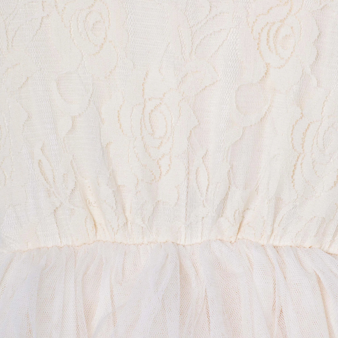 DESIGNER KIDZ SOPHIE LACE BODICE TUTU DRESS - BEIGE