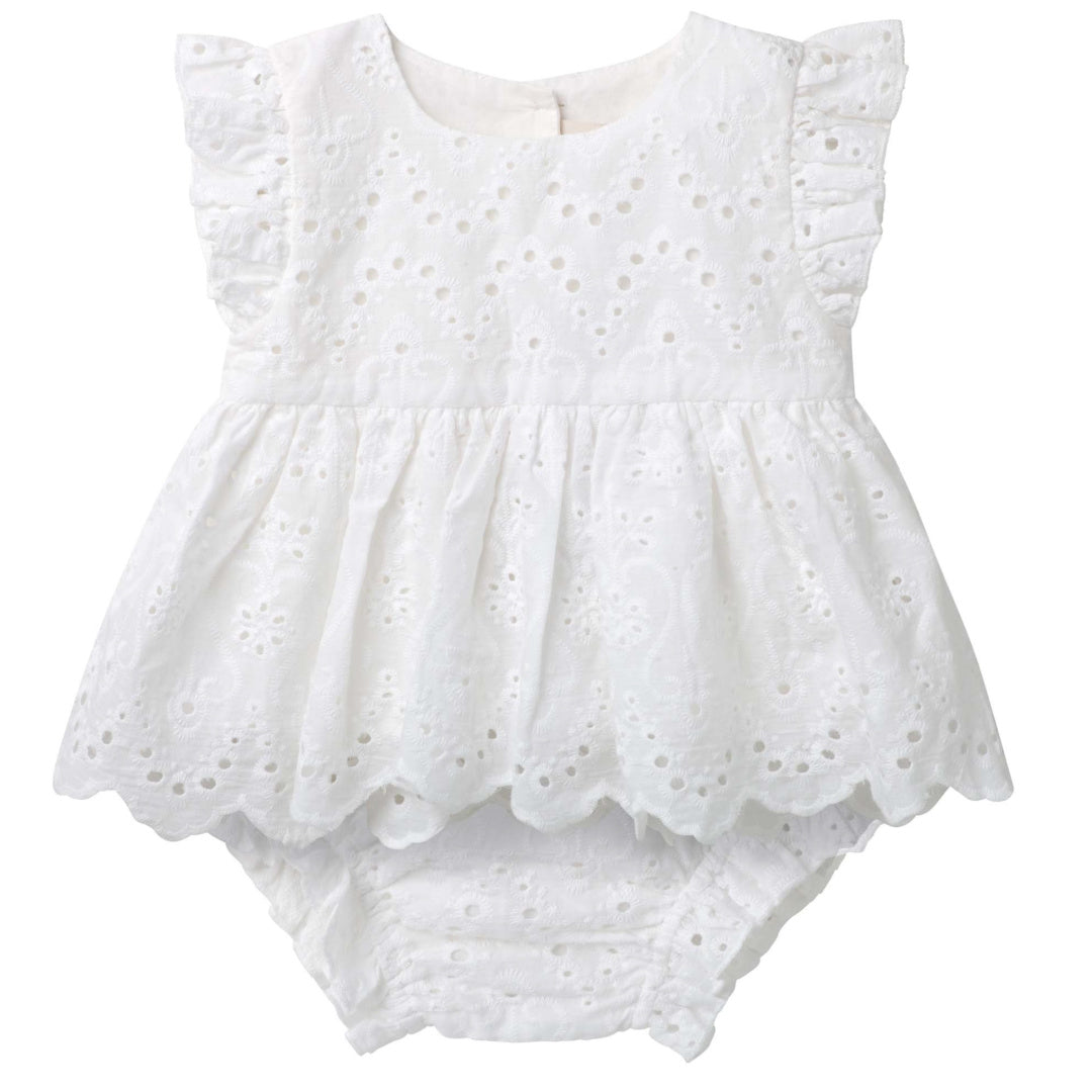 DESIGNER KIDZ SUZANNE DRESS &amp; BLOOMER SET