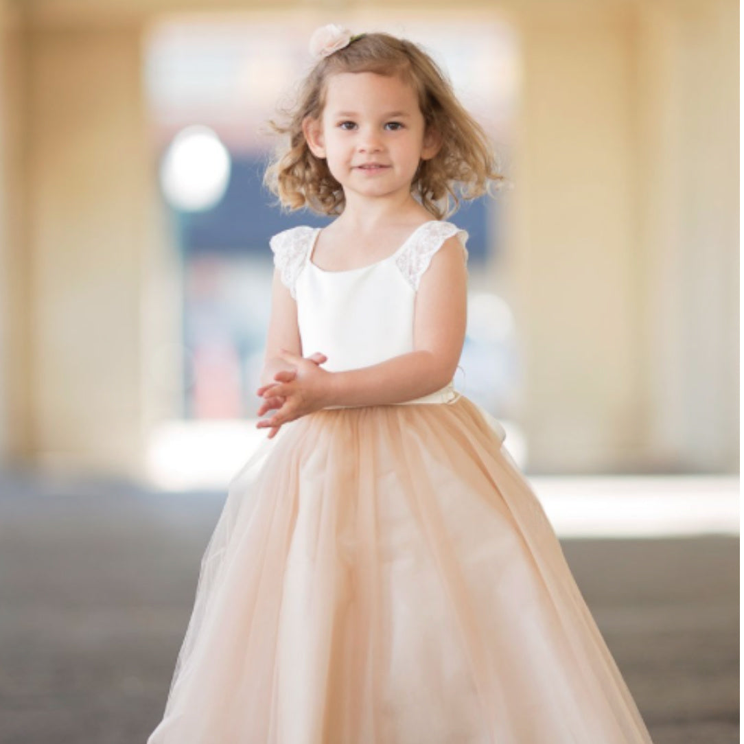 EXECUKIDS 'EVA' DRESS - EK12 [CHAMPAGNE]