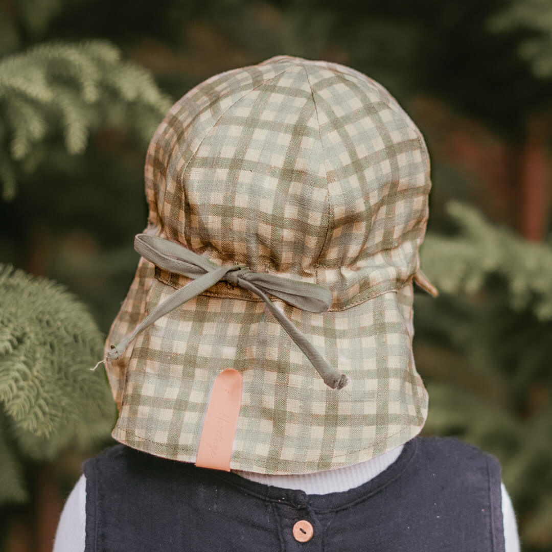 BEDHEAD HERITAGE &#39;LOUNGER&#39; BABY REVERSIBLE FLAT SUN HAT - NOAH / MOSS