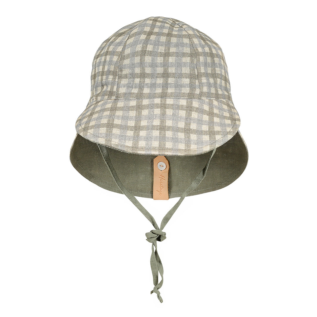 BEDHEAD HERITAGE &#39;LOUNGER&#39; BABY REVERSIBLE FLAT SUN HAT - NOAH / MOSS