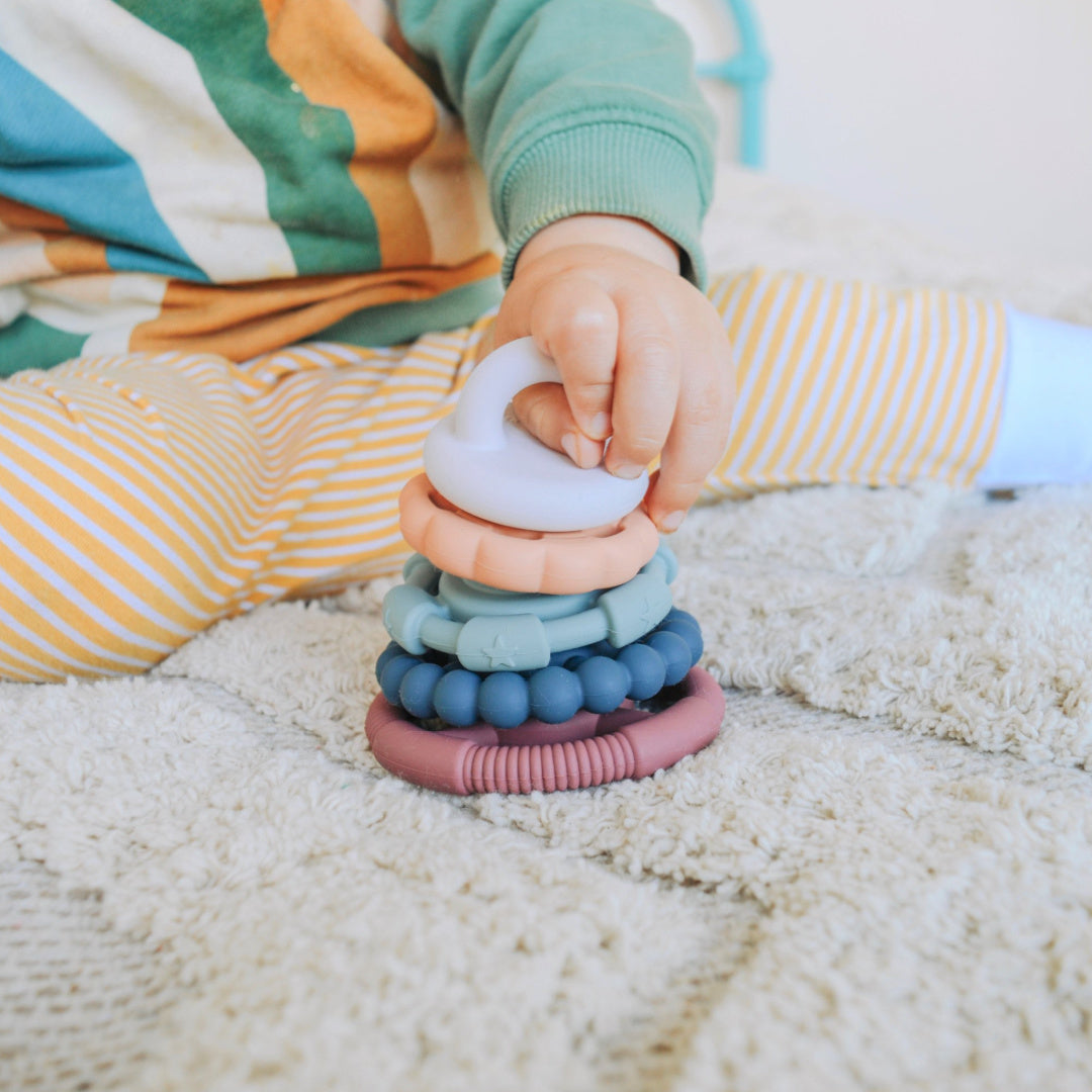 JELLYSTONE DESIGNS STACKER AND TEETHER TOY - EARTH