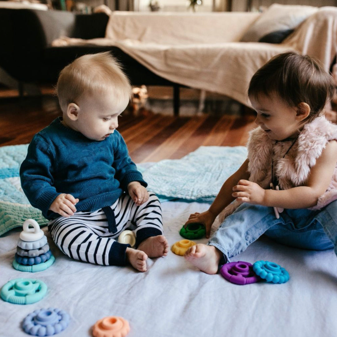 JELLYSTONE DESIGNS STACKER AND TEETHER TOY - EARTH