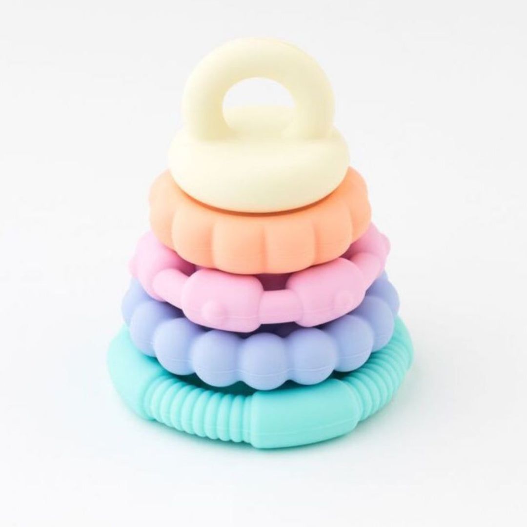 JELLYSTONE DESIGNS STACKER AND TEETHER TOY - PASTEL