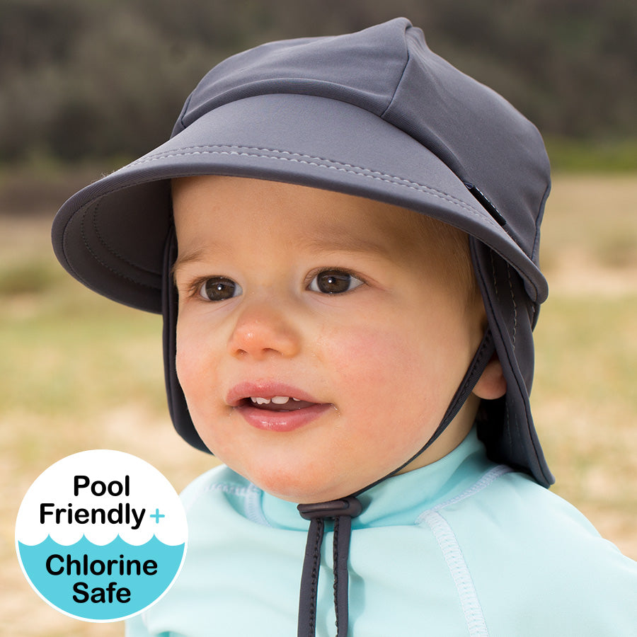 BEDHEAD BABY LEGIONNAIRE SWIM HAT - SLATE
