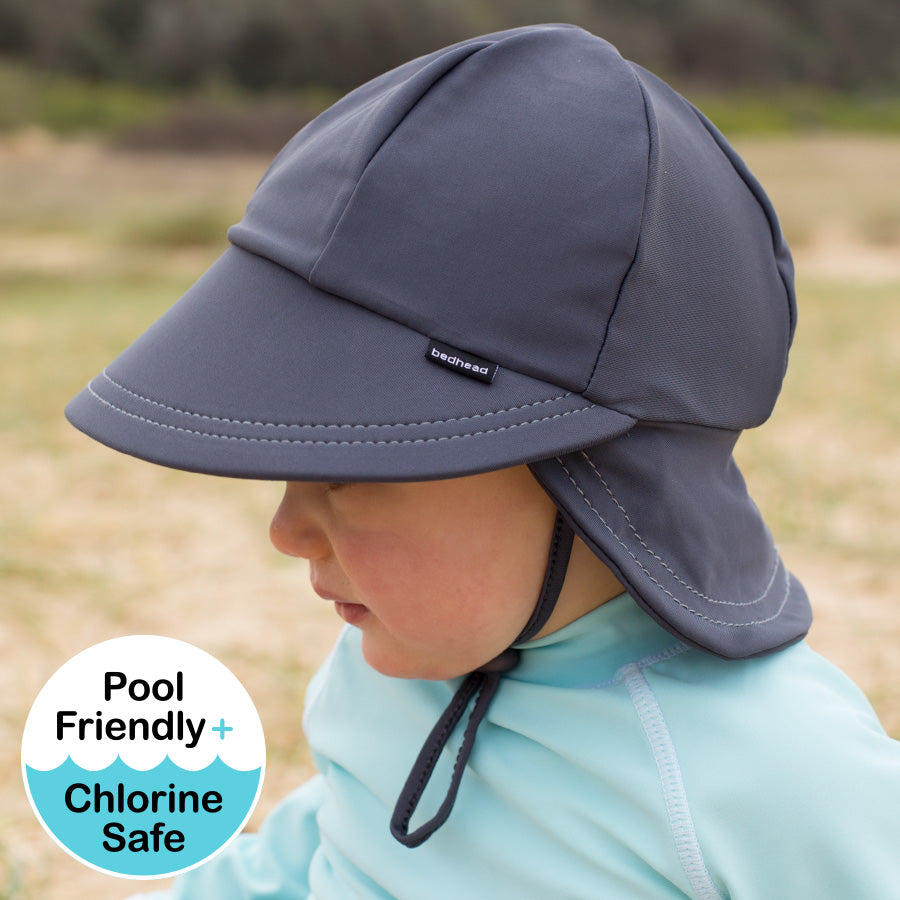 BEDHEAD BABY LEGIONNAIRE SWIM HAT - SLATE