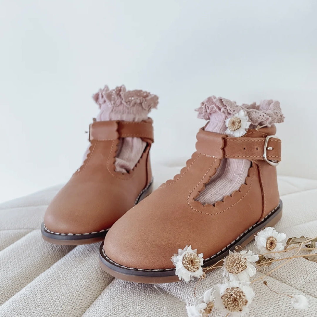 LITTLE MAZOE&#39;S LACE ANKLE SOCKS