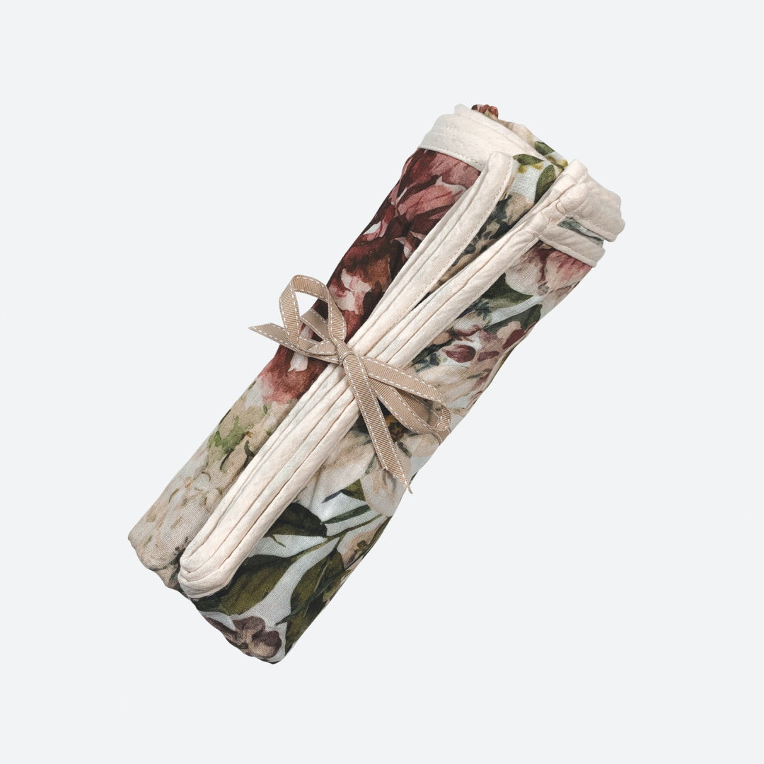 LOVE HENRY BABY GIRLS MUSLIN WRAP - SUNBURNT FLORAL