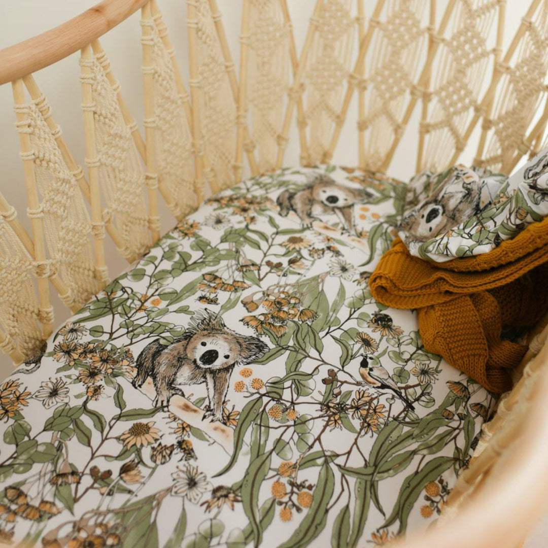 LUNA&#39;S TREASURES KOKO BAMBOO JERSEY BASSINET SHEET