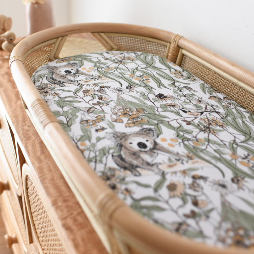 LUNA'S TREASURES KOKO BAMBOO JERSEY BASSINET SHEET