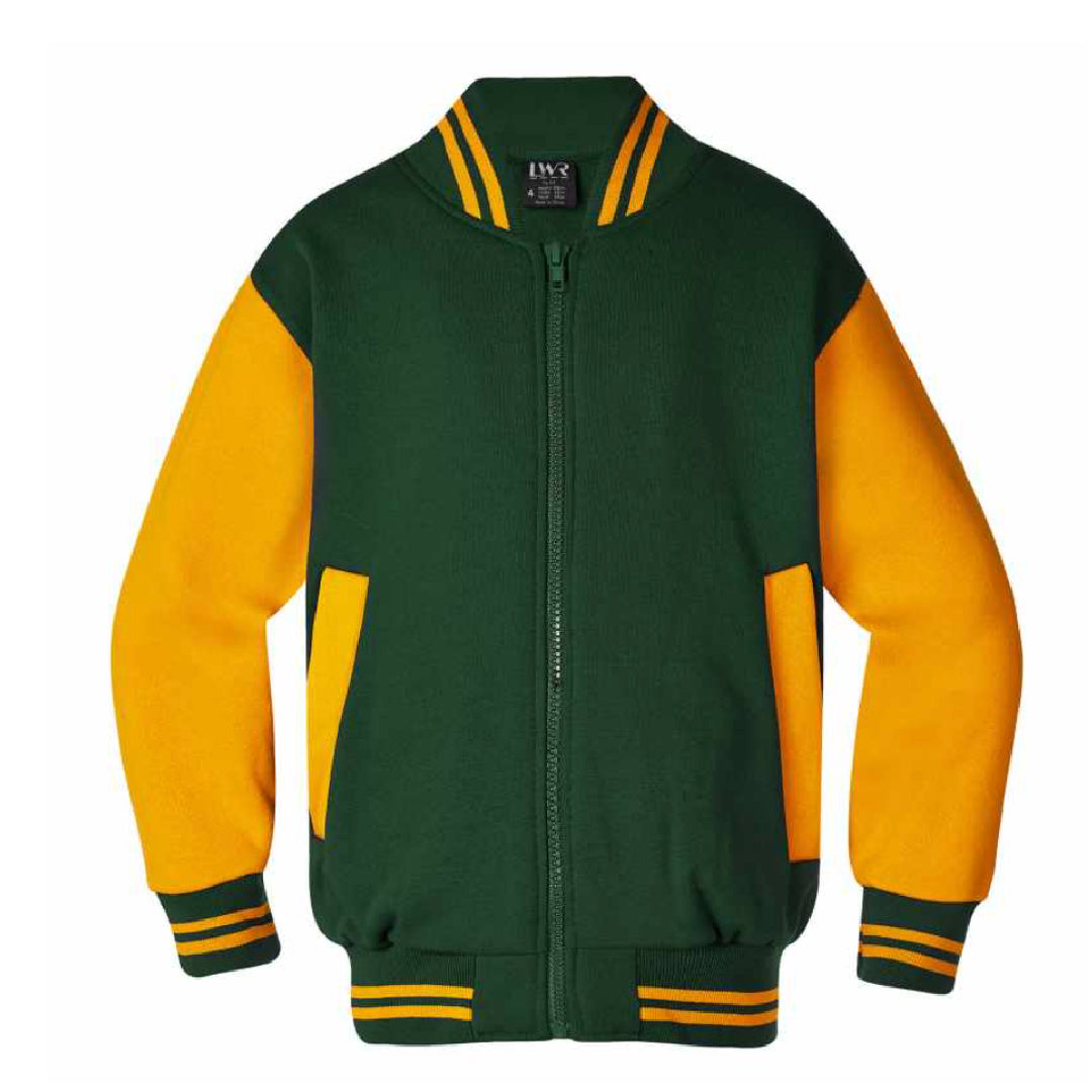 SWAYNEVILLE STATE SCHOOL BRUSHED FLEECE BASEBALL JACKET
