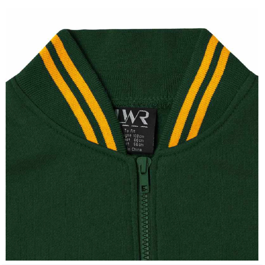 SWAYNEVILLE STATE SCHOOL BRUSHED FLEECE BASEBALL JACKET