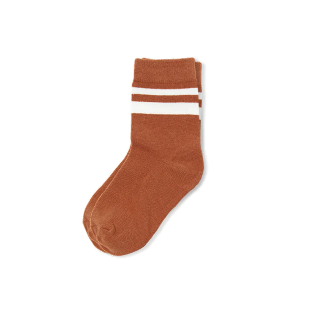 MILKY BABY STRIPE SOCKS - GINGERBREAD