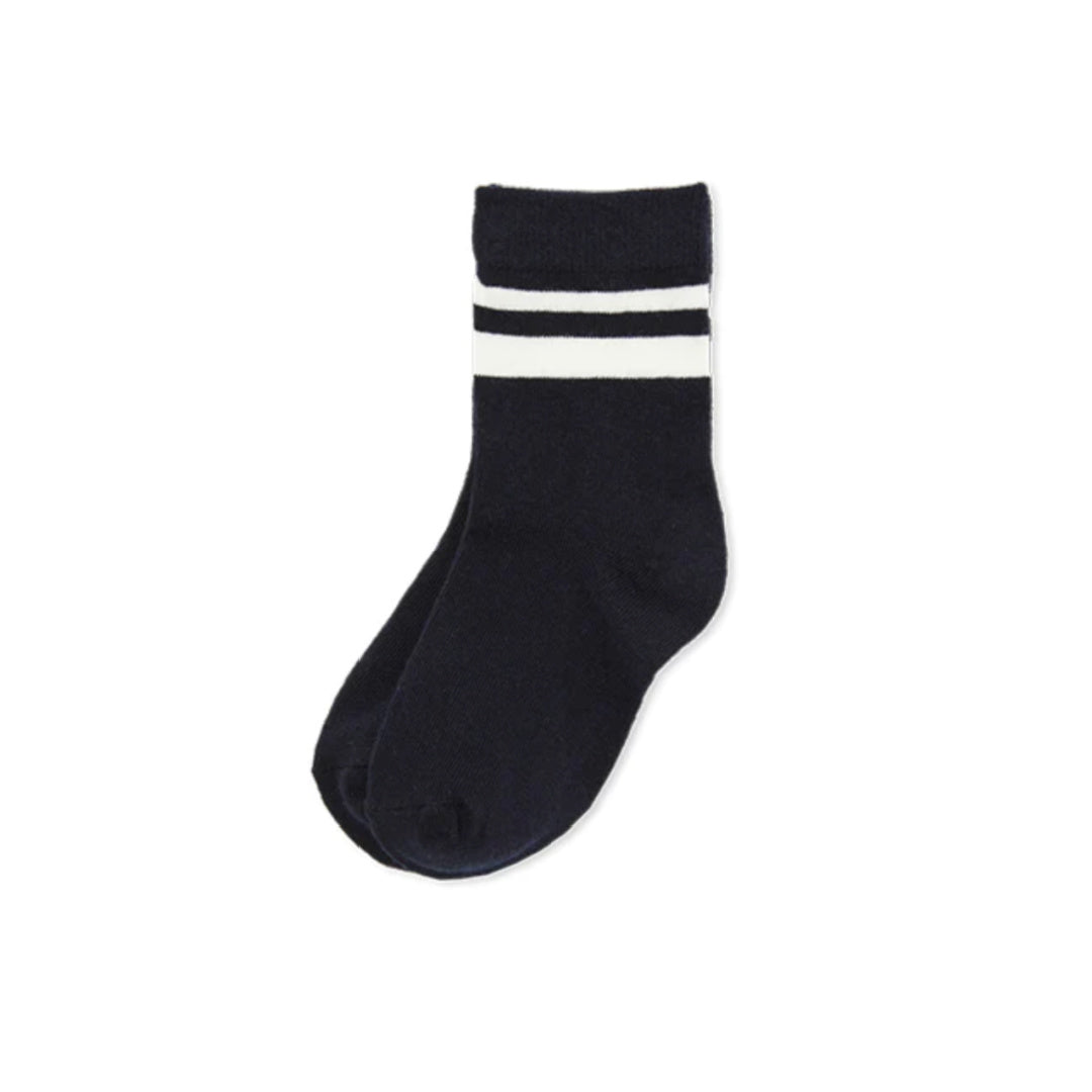 MILKY BABY STRIPE SOCKS - NAVY