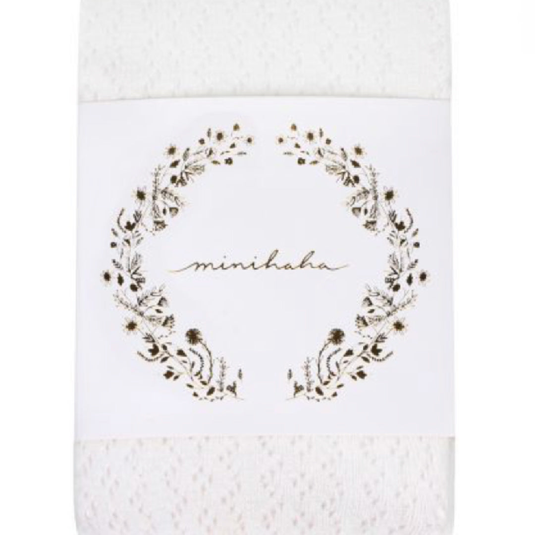 MINIHAHA POINTELLE TIGHTS - CLOUD