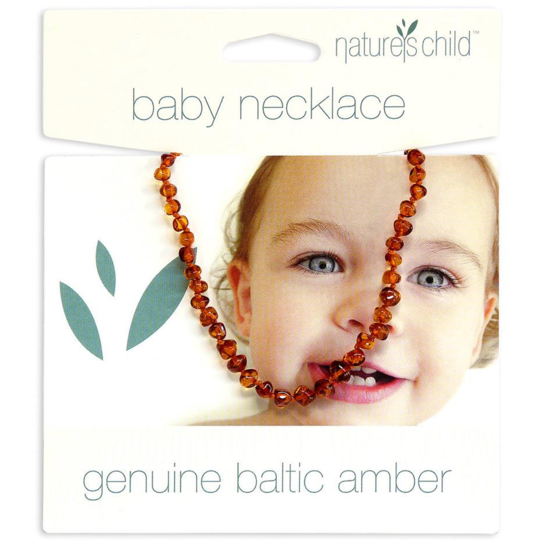 NATURES CHILD AMBER NECKLACE - COGNAC