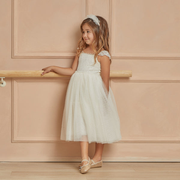 NORALEE CAMILLA DRESS IVORY Lollypop Lane Kidswear