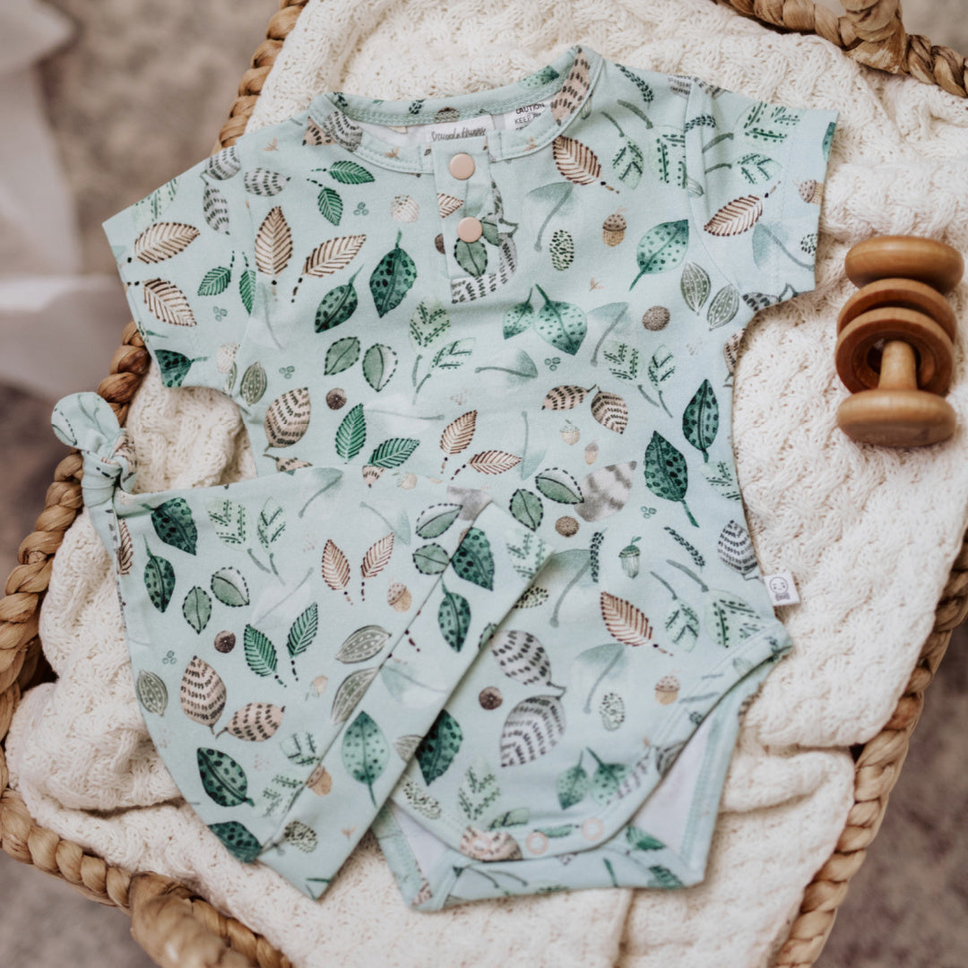 SNUGGLE HUNNY ORGANIC RIBBED BEANIE - DAINTREE