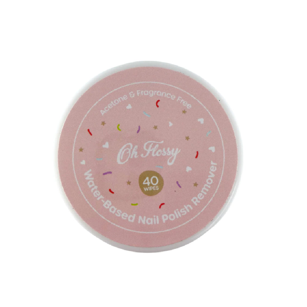 OH FLOSSY WATER-BASED NAIL POLISH REMOVER WIPES