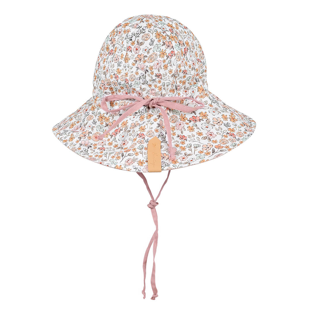 BEDHEAD HERITAGE &#39;WANDERER&#39; GIRLS PANELLED BUCKET  SUN HAT - CHELSEA / ROSA