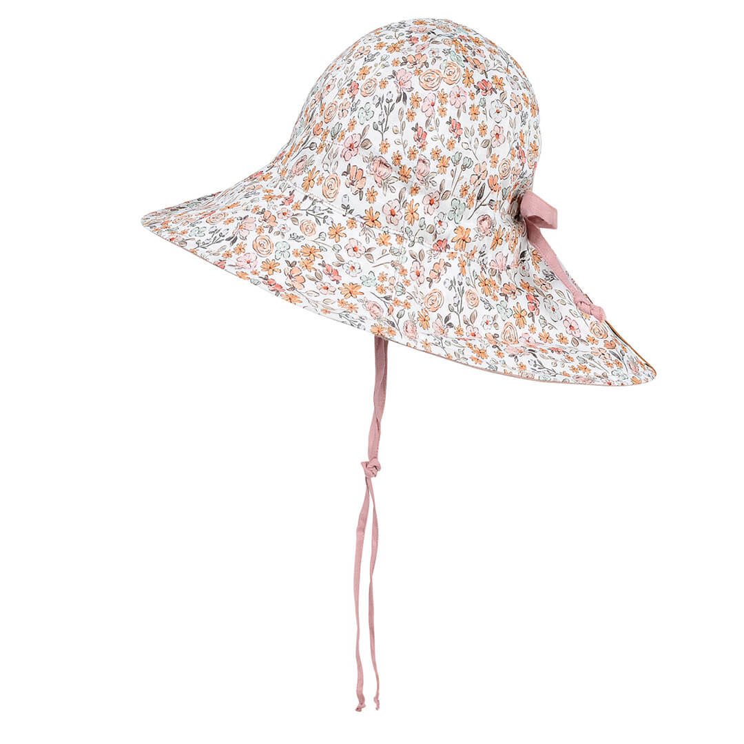 BEDHEAD HERITAGE &#39;WANDERER&#39; GIRLS PANELLED BUCKET  SUN HAT - CHELSEA / ROSA