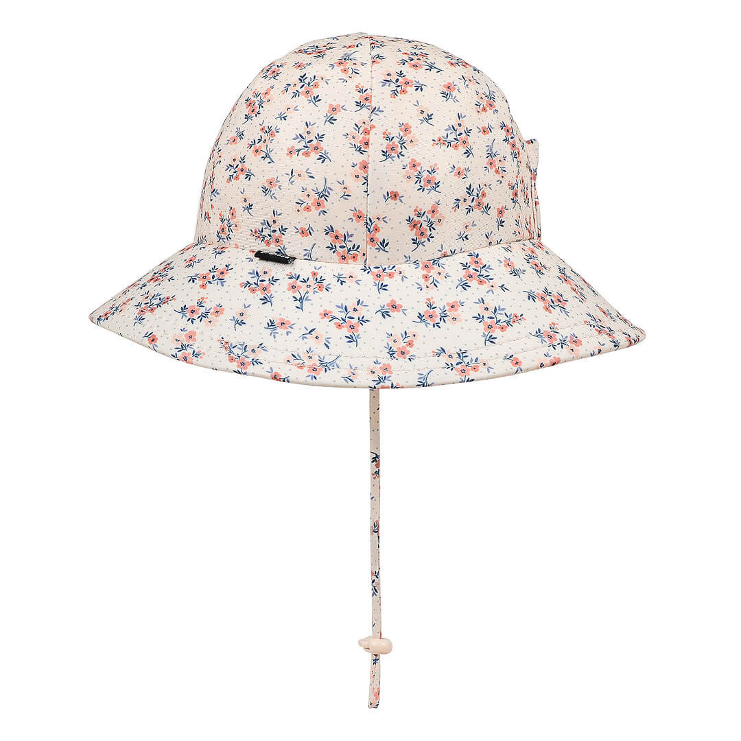 BEDHEAD KIDS UPF50+ SWIM PONYTAIL BUCKET HAT - FLORAL