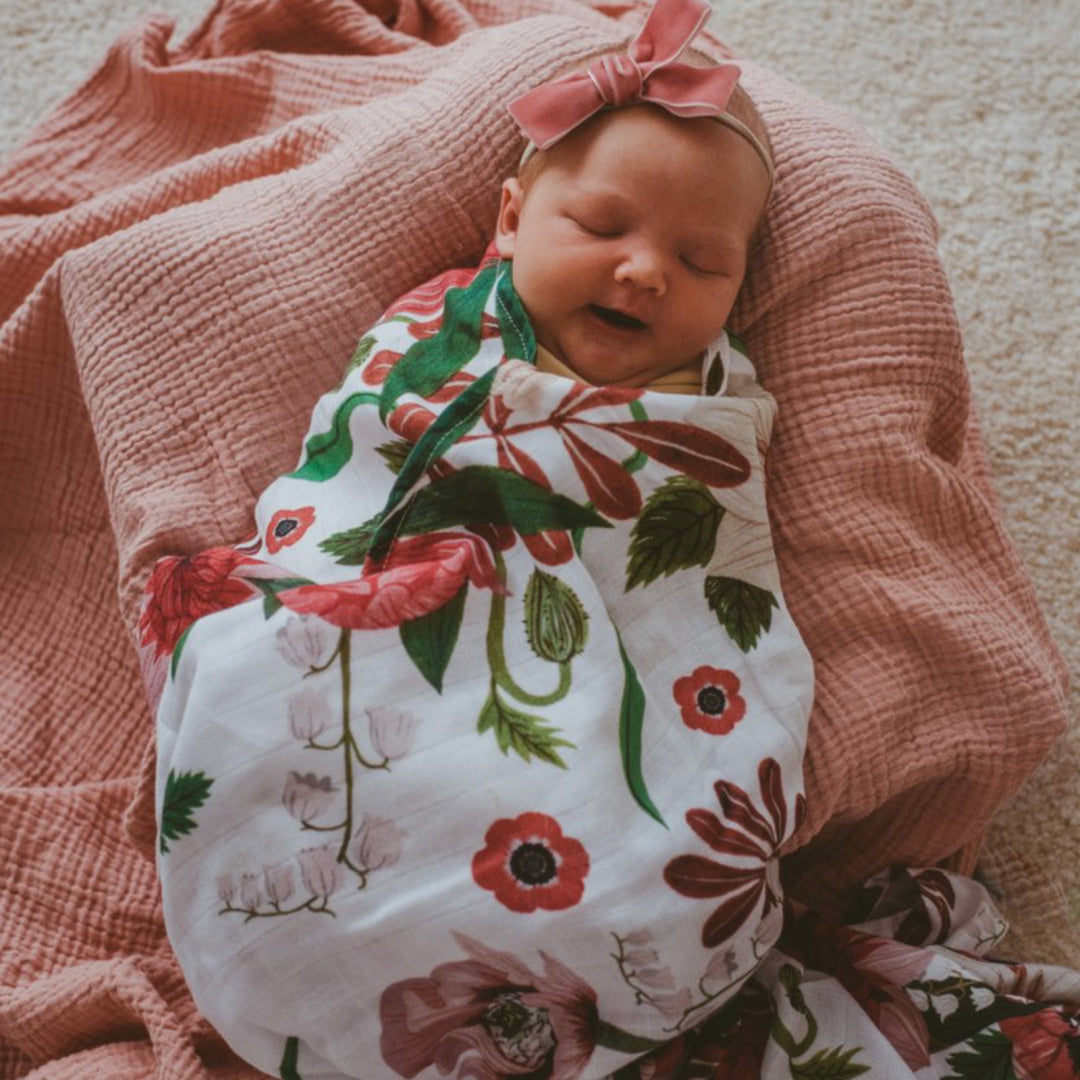 POP YA TOT ORGANIC MUSLIN SWADDLE  - SUSIE BEA