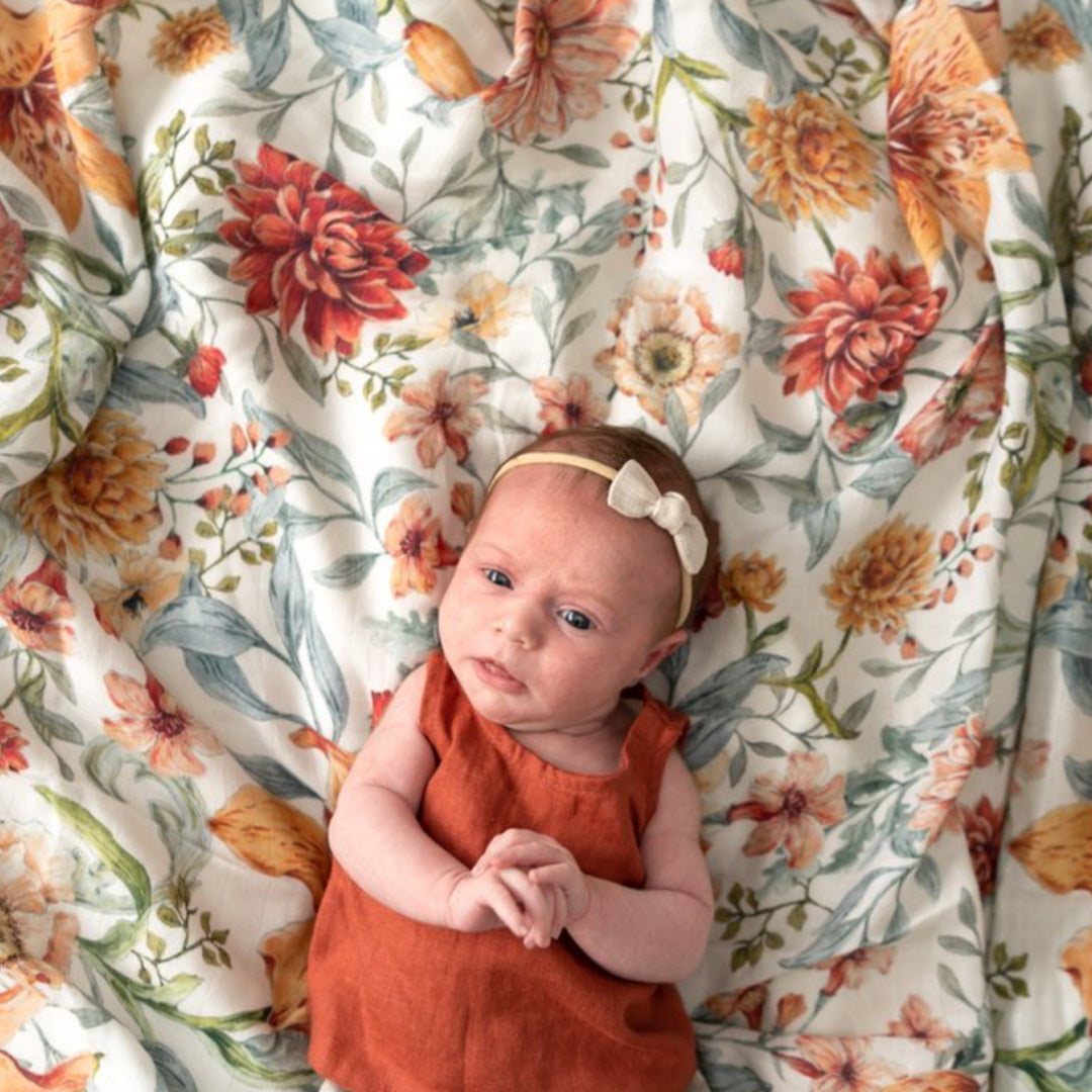 POP YA TOT LE PICCADILLY MUSLIN FITTED BASSINET SHEET