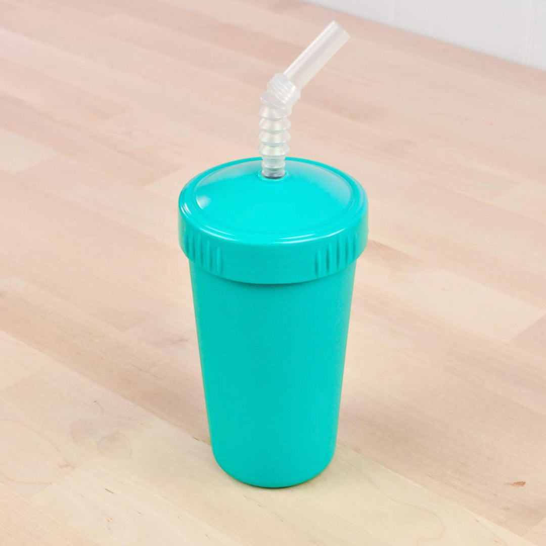 REPLAY STRAW CUP WITH REUSABLE STRAW - AQUA