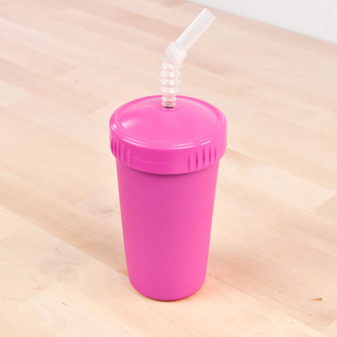 REPLAY STRAW CUP WITH REUSABLE STRAW - BRIGHT PINK