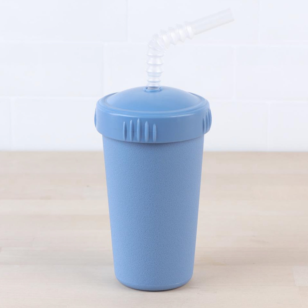 REPLAY STRAW CUP WITH REUSABLE STRAW - DENIM