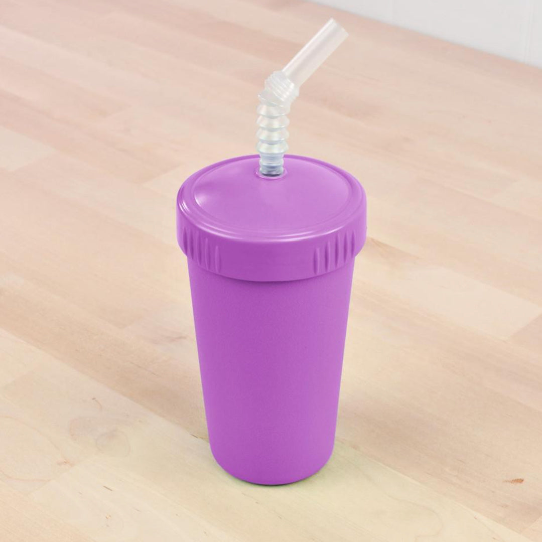 REPLAY STRAW CUP WITH REUSABLE STRAW - PURPLE