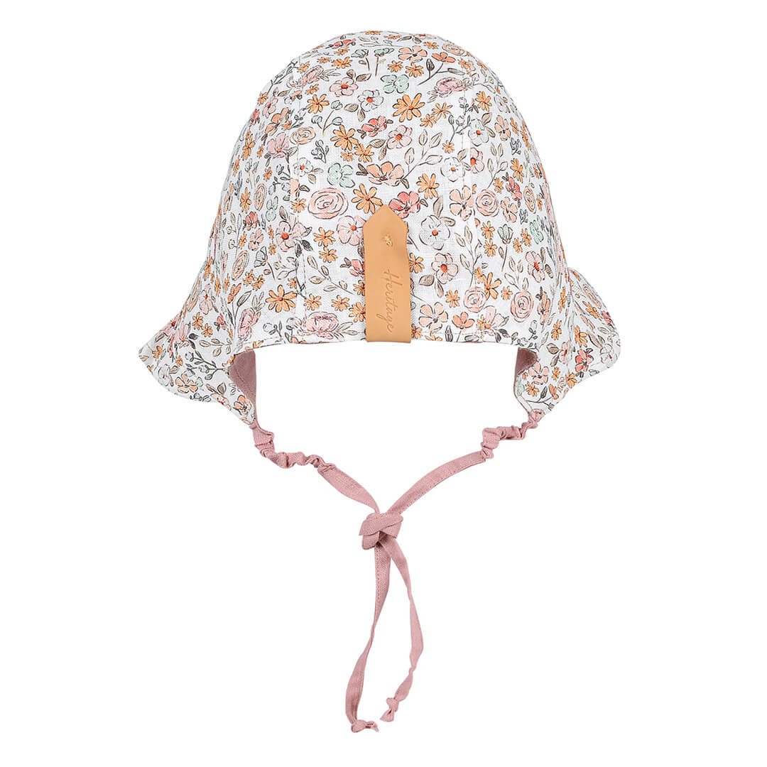 BEDHEAD HERITAGE &#39;SEARCHER&#39; REVERSIBLE RUFFLE BONNET - CHELSEA / ROSA