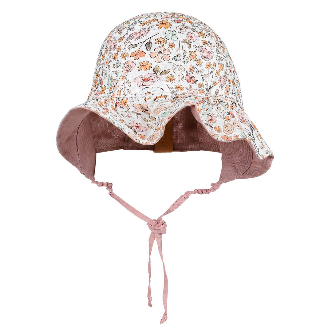 BEDHEAD HERITAGE &#39;SEARCHER&#39; REVERSIBLE RUFFLE BONNET - CHELSEA / ROSA